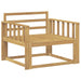 Canapea Medie pentru Exterior Lemn Solid de Acacia Alb - WALTI WALTI