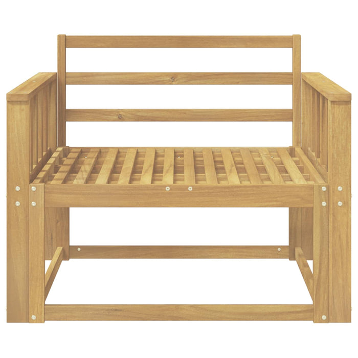 Canapea Medie pentru Exterior Lemn Solid de Acacia Alb - WALTI WALTI