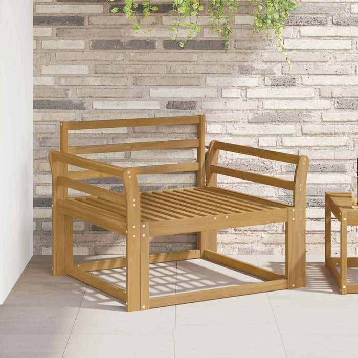 Canapea Medie pentru Exterior Lemn Solid de Acacia Alb - WALTI WALTI
