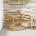 Canapea Medie pentru Exterior Lemn Solid de Acacia Alb - WALTI WALTI