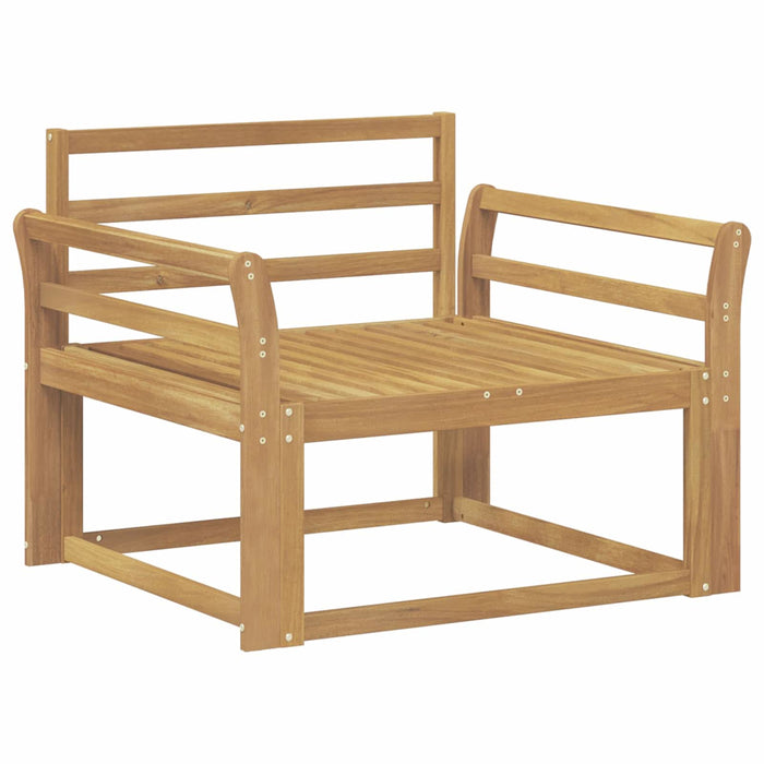 Canapea Medie pentru Exterior Lemn Solid de Acacia Alb - WALTI WALTI