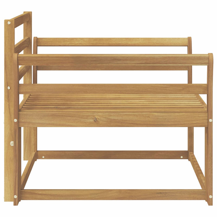 Canapea Medie pentru Exterior Lemn Solid de Acacia Alb - WALTI WALTI