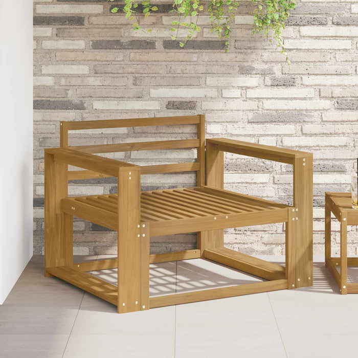 Canapea Medie pentru Exterior Lemn Solid de Acacia Alb - WALTI WALTI