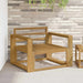 Canapea Medie pentru Exterior Lemn Solid de Acacia Alb - WALTI WALTI