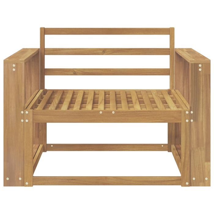 Canapea Medie pentru Exterior Lemn Solid de Acacia Alb - WALTI WALTI