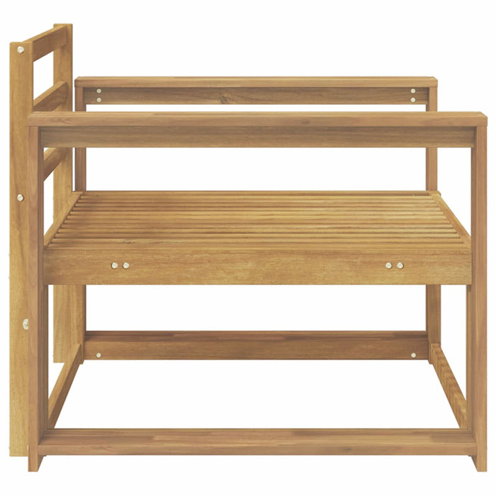 Canapea Medie pentru Exterior Lemn Solid de Acacia Alb - WALTI WALTI