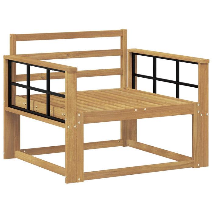 Canapea Medie pentru Exterior Lemn Solid de Acacia Alb - WALTI WALTI