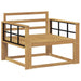Canapea Medie pentru Exterior Lemn Solid de Acacia Alb - WALTI WALTI