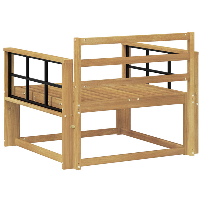 Canapea Medie pentru Exterior Lemn Solid de Acacia Alb - WALTI WALTI