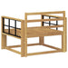 Canapea Medie pentru Exterior Lemn Solid de Acacia Alb - WALTI WALTI
