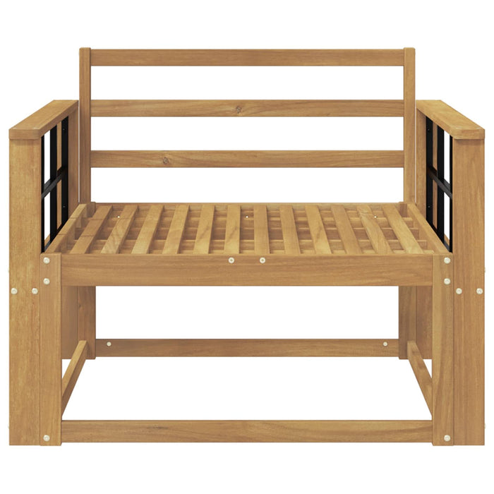 Canapea Medie pentru Exterior Lemn Solid de Acacia Alb - WALTI WALTI