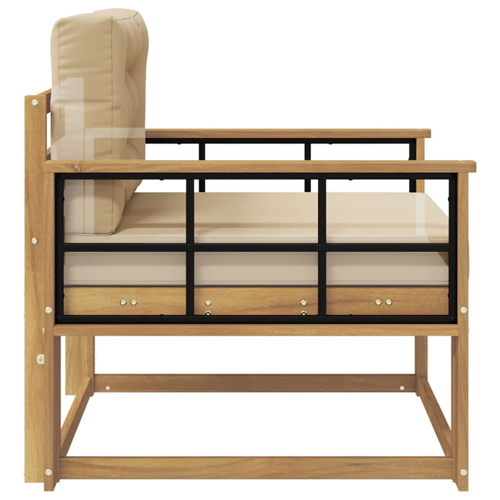 Canapea Medie pentru Exterior Lemn Solid de Acacia Alb - WALTI WALTI