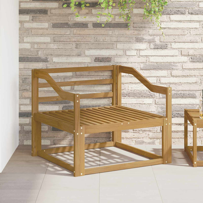 Canapea Medie pentru Exterior Lemn Solid de Acacia Alb - WALTI WALTI