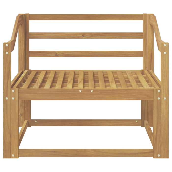 Canapea Medie pentru Exterior Lemn Solid de Acacia Alb - WALTI WALTI