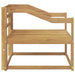 Canapea Medie pentru Exterior Lemn Solid de Acacia Alb - WALTI WALTI