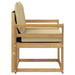 Canapea de exterior Lemn solid de Acacia și Textilene Alb - WALTI WALTI