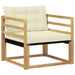 Set de canapele de exterior Lemn solid de Acacia și Textilene - WALTI WALTI