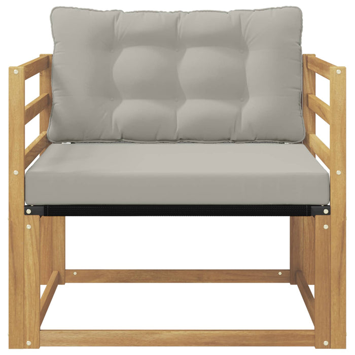 Set de canapele de exterior Lemn solid de Acacia și Textilene - WALTI WALTI
