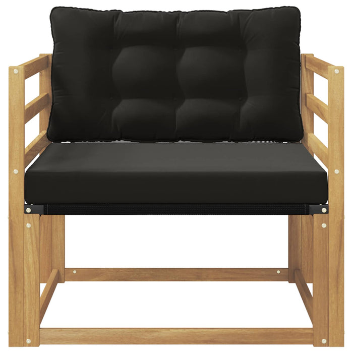 Set de canapele de exterior Lemn solid de Acacia și Textilene WALTI
