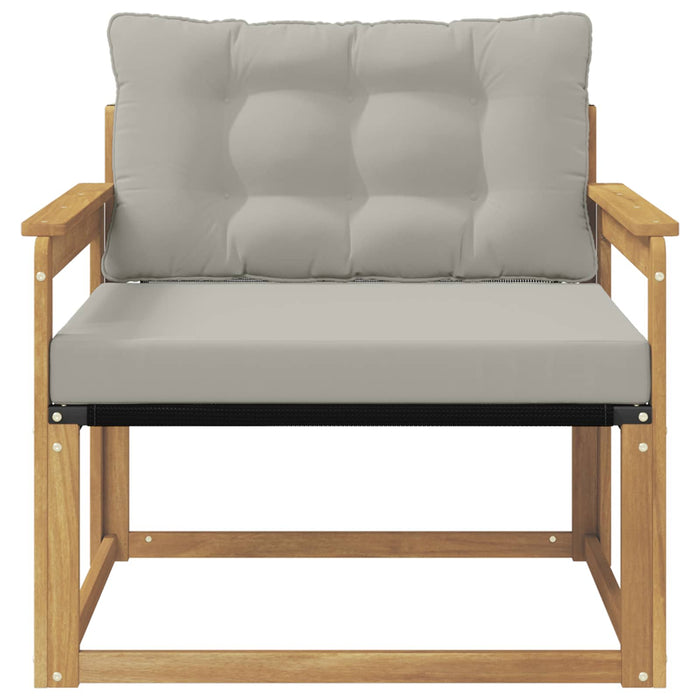 Set de canapele de exterior Lemn solid de Acacia și Textilene - WALTI WALTI