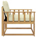 Set de canapele de exterior Lemn solid de Acacia și Textilene - WALTI WALTI