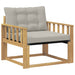 Set de canapele de exterior Lemn solid de Acacia și Textilene - WALTI WALTI