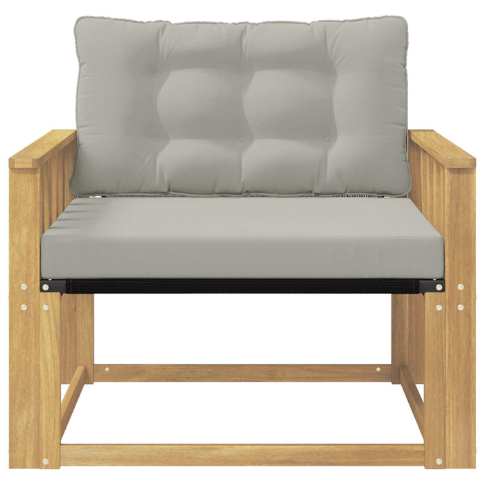 Set de canapele de exterior Lemn solid de Acacia și Textilene - WALTI WALTI