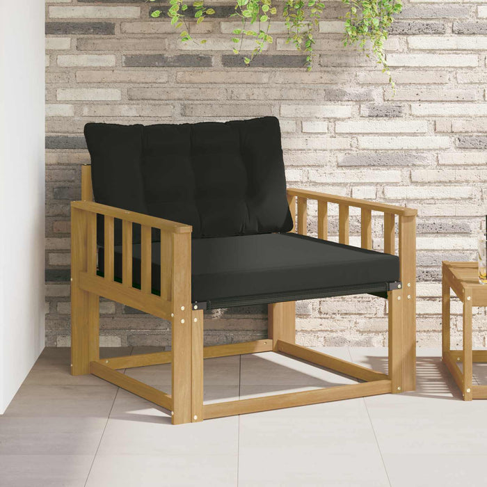 Set de canapele de exterior Lemn solid de Acacia și Textilene WALTI