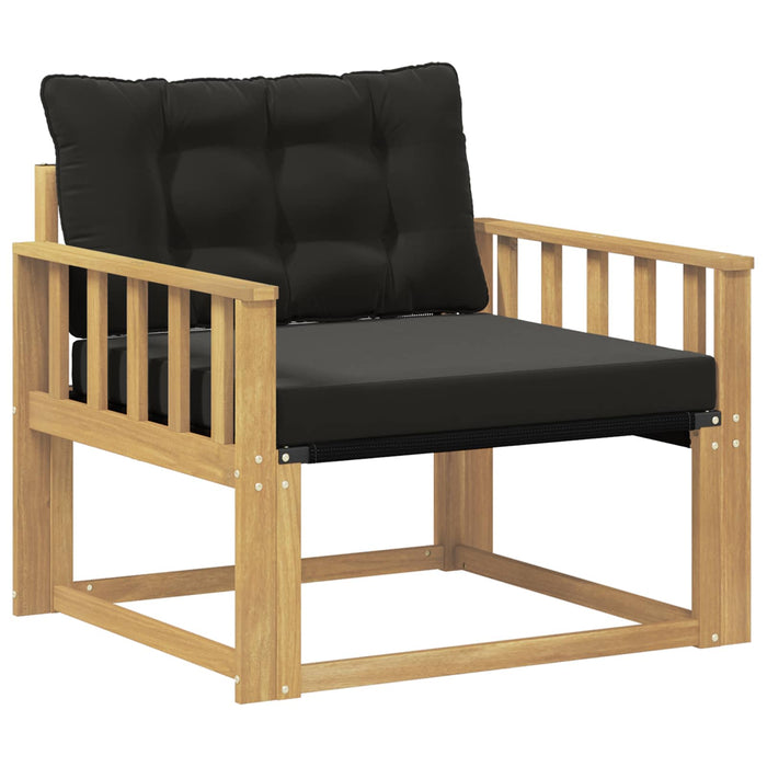 Set de canapele de exterior Lemn solid de Acacia și Textilene WALTI