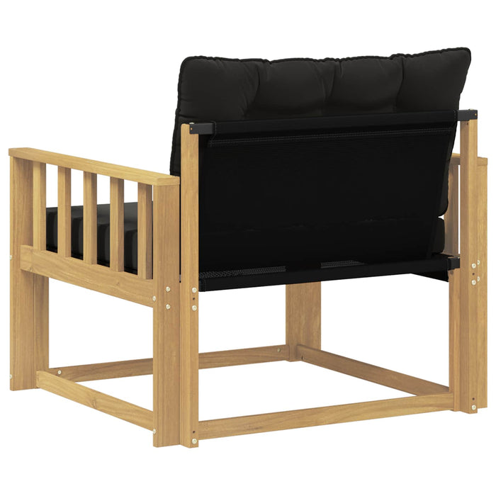 Set de canapele de exterior Lemn solid de Acacia și Textilene WALTI