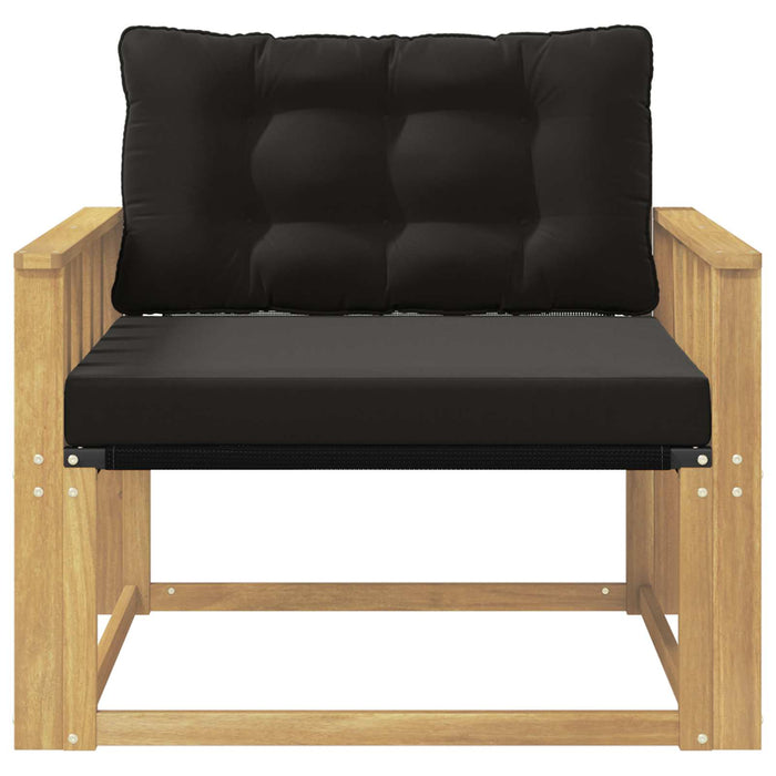 Set de canapele de exterior Lemn solid de Acacia și Textilene WALTI
