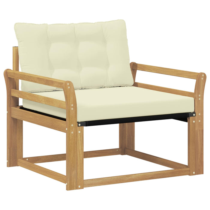 Set de canapele de exterior Lemn solid de Acacia și Textilene - WALTI WALTI