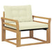 Set de canapele de exterior Lemn solid de Acacia și Textilene - WALTI WALTI