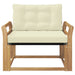 Set de canapele de exterior Lemn solid de Acacia și Textilene - WALTI WALTI