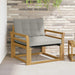 Set de canapele de exterior Lemn solid de Acacia și Textilene - WALTI WALTI