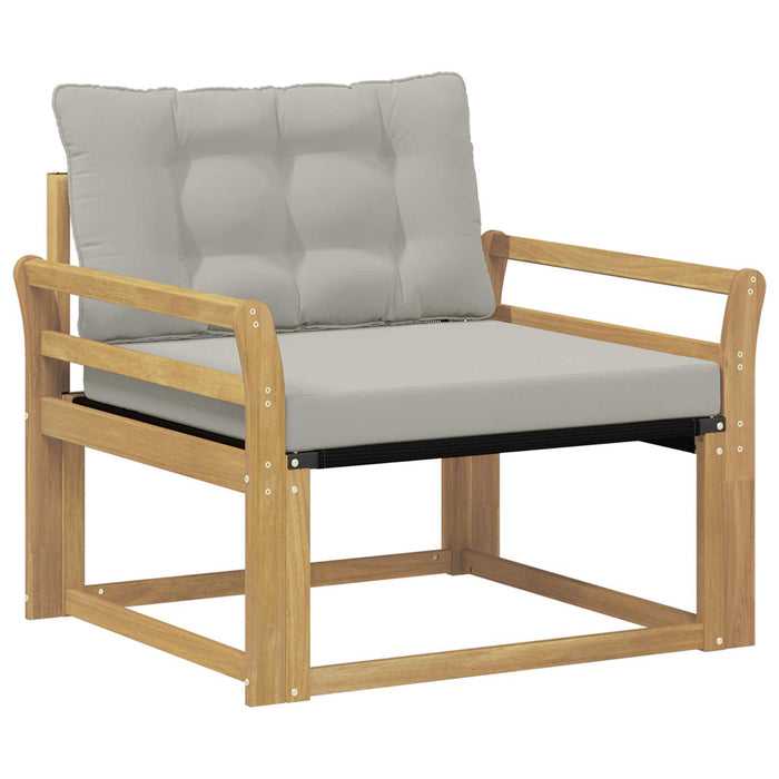 Set de canapele de exterior Lemn solid de Acacia și Textilene - WALTI WALTI