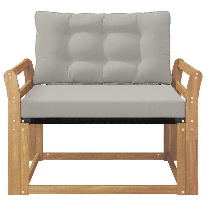 Set de canapele de exterior Lemn solid de Acacia și Textilene - WALTI WALTI