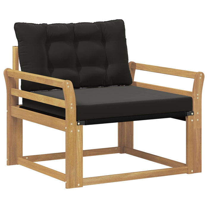 Set de canapele de exterior Lemn solid de Acacia și Textilene WALTI