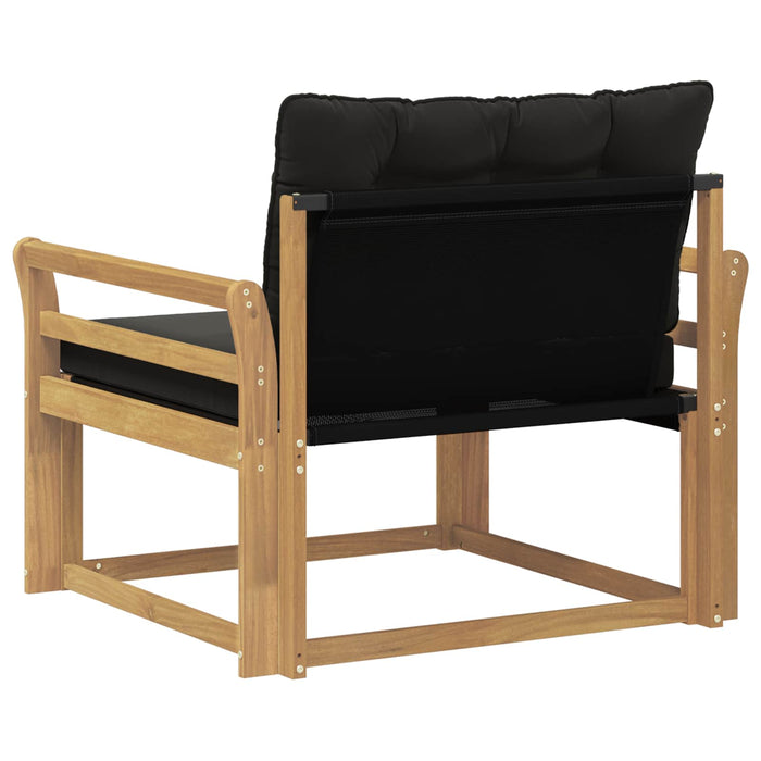 Set de canapele de exterior Lemn solid de Acacia și Textilene WALTI