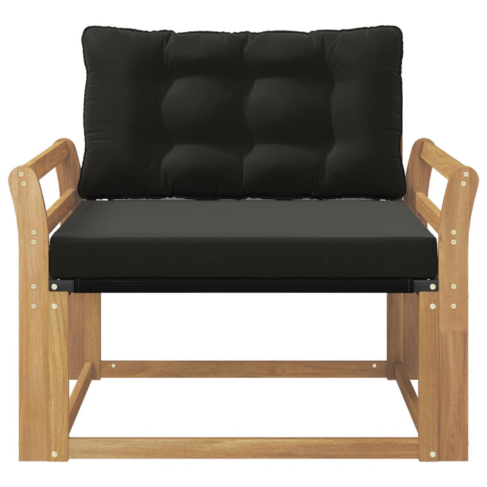 Set de canapele de exterior Lemn solid de Acacia și Textilene WALTI