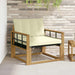 Set de canapele de exterior Lemn solid de Acacia și Textilene - WALTI WALTI