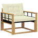 Set de canapele de exterior Lemn solid de Acacia și Textilene - WALTI WALTI