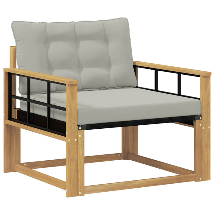 Set de canapele de exterior Lemn solid de Acacia și Textilene - WALTI WALTI
