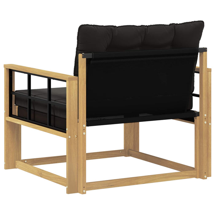 Set de canapele de exterior Lemn solid de Acacia și Textilene WALTI
