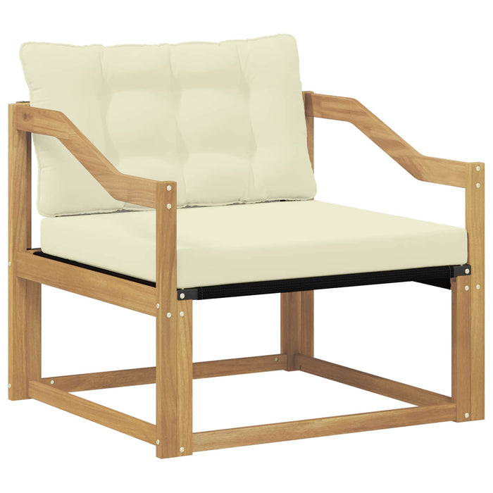 Set de canapele de exterior Lemn solid de Acacia și Textilene - WALTI WALTI