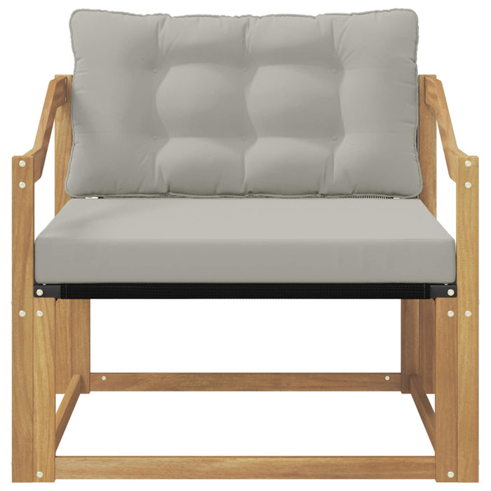 Set de canapele de exterior Lemn solid de Acacia și Textilene - WALTI WALTI