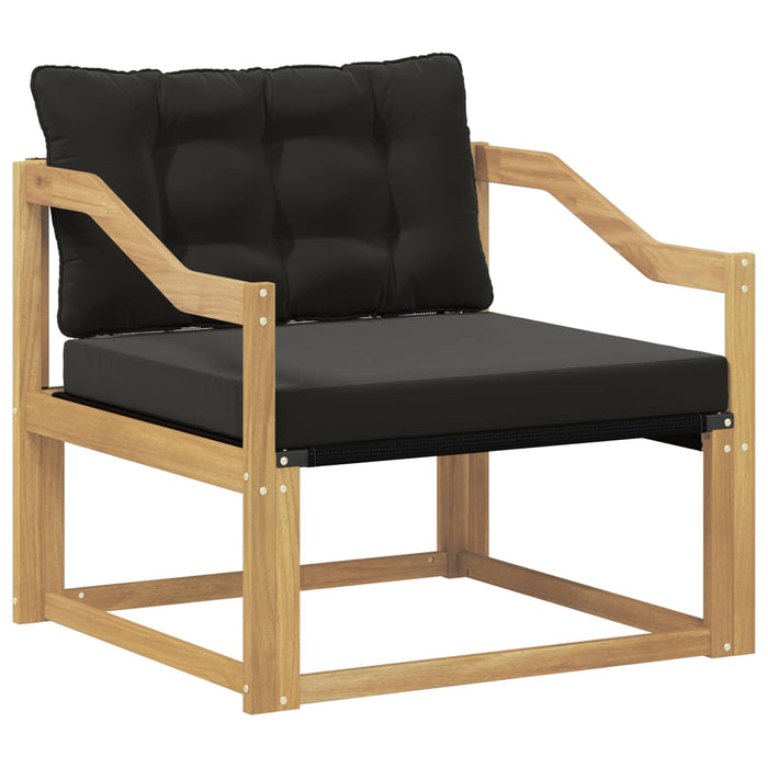 Set de canapele de exterior Lemn solid de Acacia și Textilene WALTI