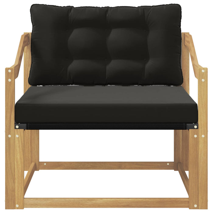 Set de canapele de exterior Lemn solid de Acacia și Textilene WALTI
