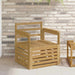2 Bucată Set de canapele de exterior Lemn Solid de Acacia Alb - WALTI WALTI