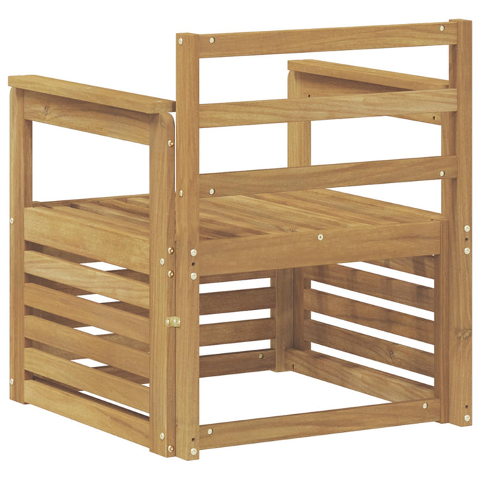 2 Bucată Set de canapele de exterior Lemn Solid de Acacia Alb - WALTI WALTI